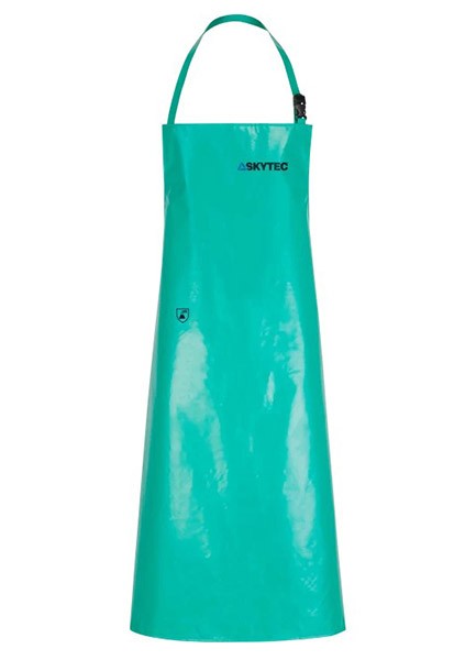 Skytec Chemmaster Chemical Splash Pvc Apron 48""X36"" Green Size 48