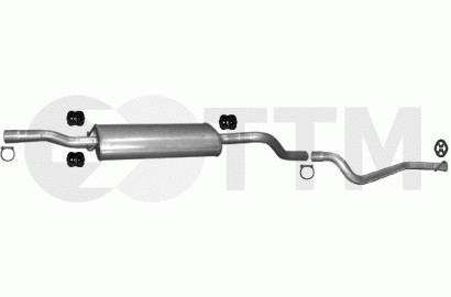 Ligne d'échappement silencieux Mercedes Vito 2003 idéal longs trajets