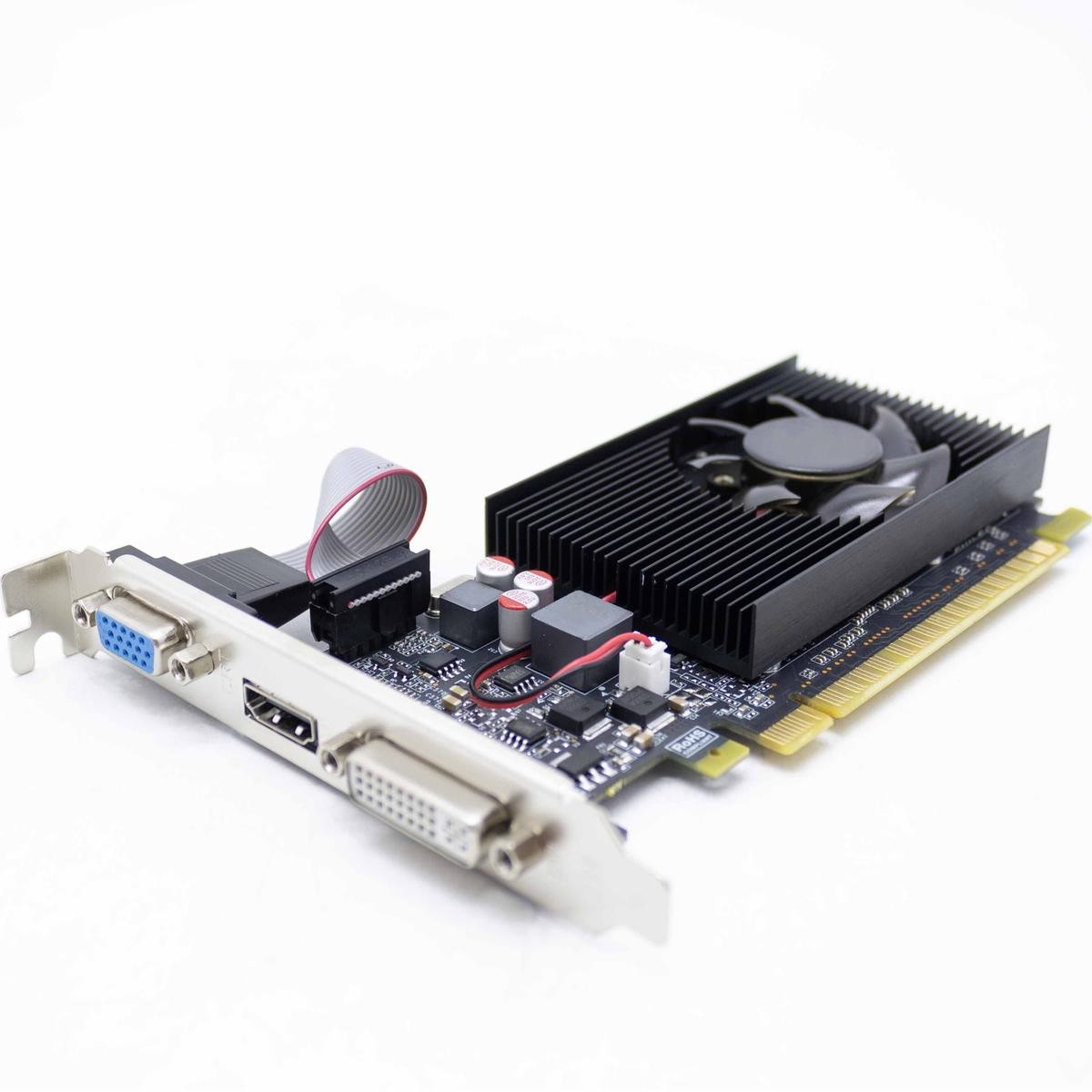 Carte Graphique Nvidia GeForce G210 512 Mo - PCI Low Profile - Pour PC Bureau