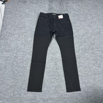 Express Jeans Mens 28x30 Black Skinny 4-Way Stretch Denim Pants Comfort Fit