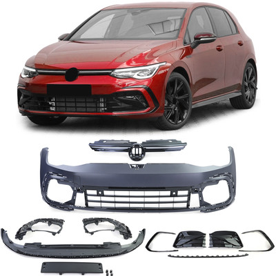 Sport Front Stoßstange Kühlergrill mit LED Leiste für VW Golf 8 auch R Line 19-