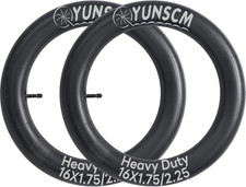 16" Heavy Duty Bike Tubes 16X1.75 16X1.95 16X2.10 16X2.125 AV Schrader Valve 45/