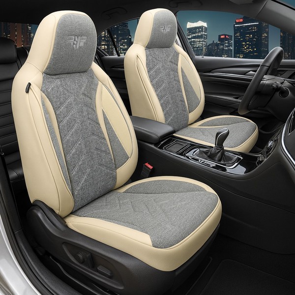 2X SitzbezüGe Passend FüR Lexus Rx 1 Ab 11498-2003 (Grau-Beige) HERM209-image