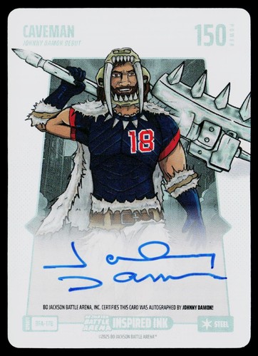 2025 Bo Jackson Battle Arena Update Caveman Steel Battlefoil Auto BFA-178