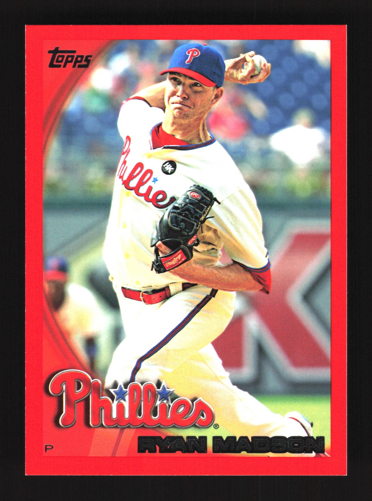 Ryan Madson Philadelphia Phillies 2010 Topps Red Border #655 SN /299
