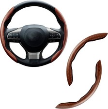 Carbon fiber anti skid steering wheel cover