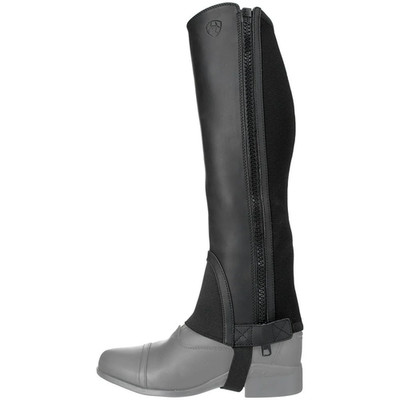 Ariat Scout Half Chap, black, unisex adult, Small, Mid Height (SM) item 10012739