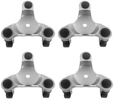 4 Pack 6in Tri Dolly Furniture Mover w Swivel Casters Foam Pads 200lb Capacity