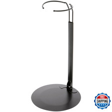 Plymor DSP-90B Black Adjustable Doll Stand for 15-21 Inch Dolls - 2 Pack