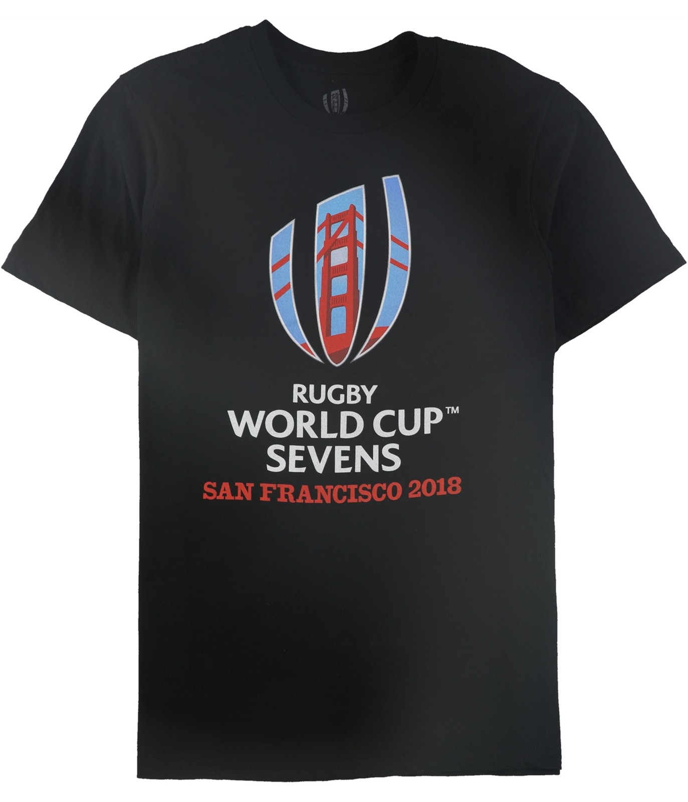 Мужская футболка с логотипом Rugby World Cup Sevens, черная, XL