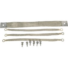 Engine Ground Strap Kit 40140 for Most Car Self-Tapping Screw Braided