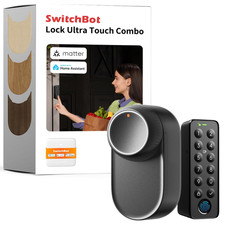 Smart Lock Ultra with Keypad,Fingerprint Door Lock, App Remote Control, Black