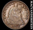 1858 Seated Liberty Half Dime- Silver- Extra Fine Better Date #J3665