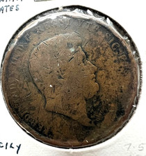 Italian States 1847 10 Tornesi Reign of Sicily and Naples - Copper Coin - Scarce