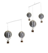 Authentic Models Flying Skies Hot Air Balloon Mobile - Black Stripe