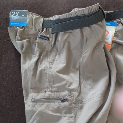 Columbia Sandy River Cargo Shorts Womens 2XL Short 8 Inch Inseam Hiking Belted