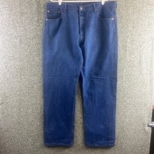 Levis 501 Jeans Mens 40X30 Blue Straight Leg Button Fly Casual Classic Altered