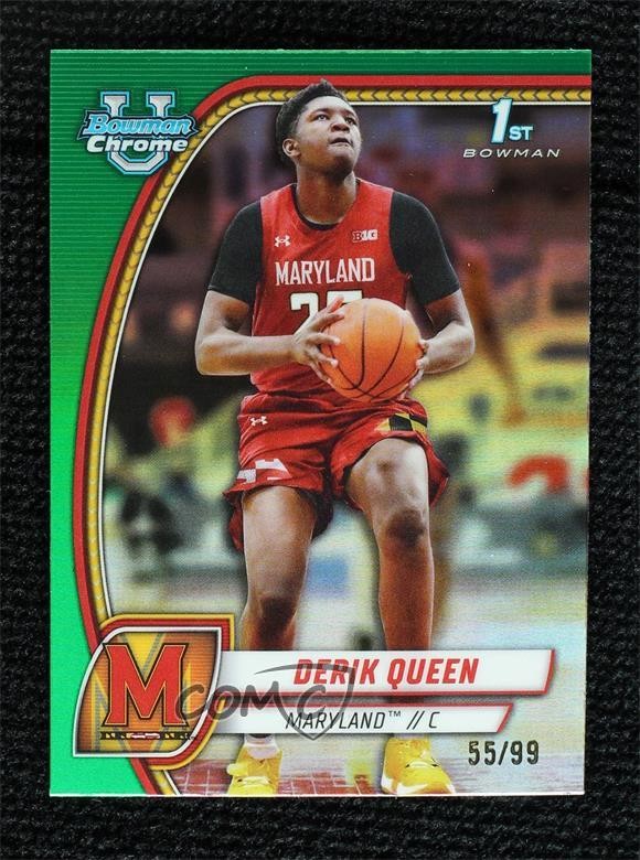 2024-25 Bowman U Chrome Green Refractor 55/99 Derik Queen #19 1n2n