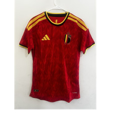 adidas Belgium National Team Soccer Jersey Red Yellow Black Men's
