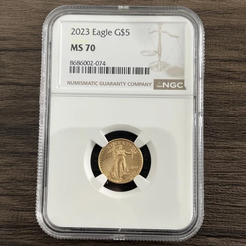 **GOLD** MS70 NGC Graded G$5 2023 Gold eagle Coin!!