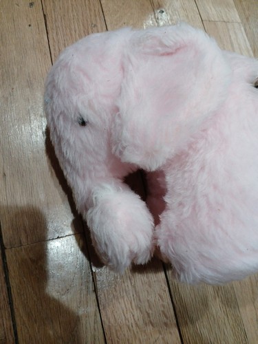 1976 Gund Musical Wind Up rosa Elefant Plüschtier Sammlerstück funktioniert Rarität selten - Bild 8 von 11