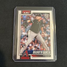 2026 Topps Series 1 Baseball Brandyn Garcia Rookie Card #163 Diamondbacks