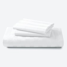Zaizaihome 600 Thread Count Fitted Sheet Full Size, 100 Egyptian Cotton, 3-P...