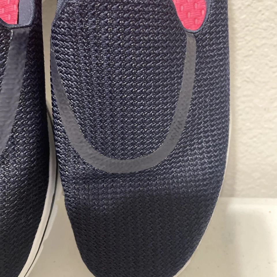 Sapato sem salto Skechers Gogamat GoWalk 3 azul feminino tamanho 11 UE 41 - Imagem 2 de 4