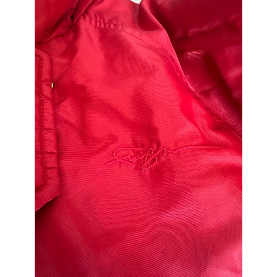 FUBU Women's Red Vintage Puffer Jacket - Size Large - Image 4 of 4