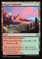 Rugged Highlands Foil (265) Tarkir: Dragonstorm TDM MTG Magic