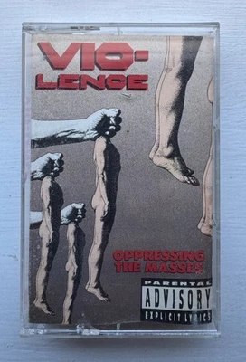 VIO-LENCE - OPRESSING THE MASSES - HEAVY METAL CASSETTE '90 MEGAFORCE - FREE P&P - Image 1 of 4