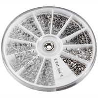 1000Pcs Edelstahl Schrauben Set Maschinenschrauben Sortiment Fuer PC Brille2195
