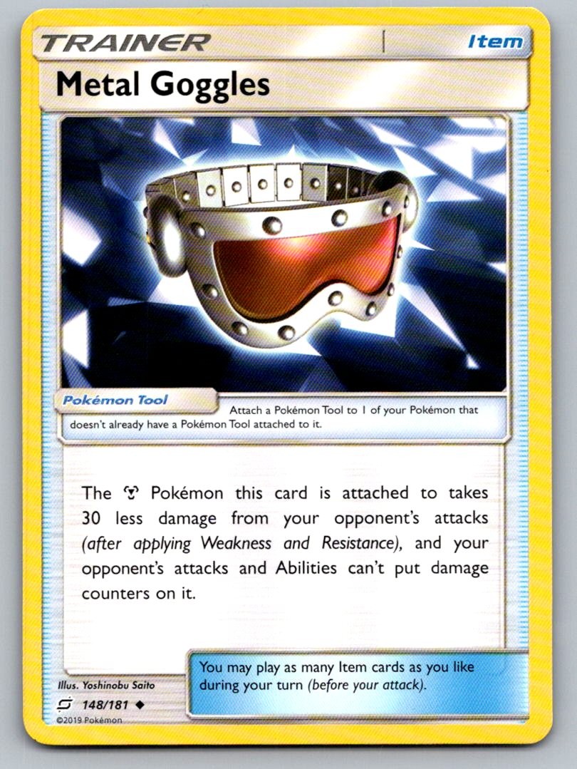 Metal Goggles 148/181 Uncommon Team Up Pokemon Lightly Played