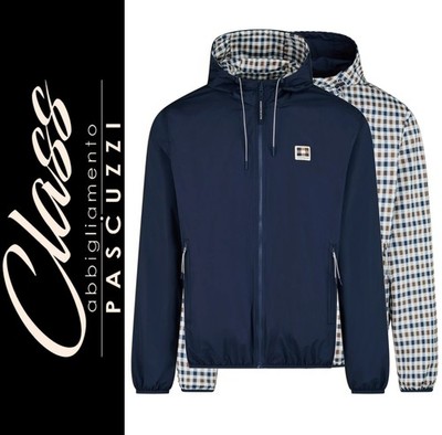 Aquascutum Active - Badge Reversible Sailor Jacket Waterproof JK017 (Navy)