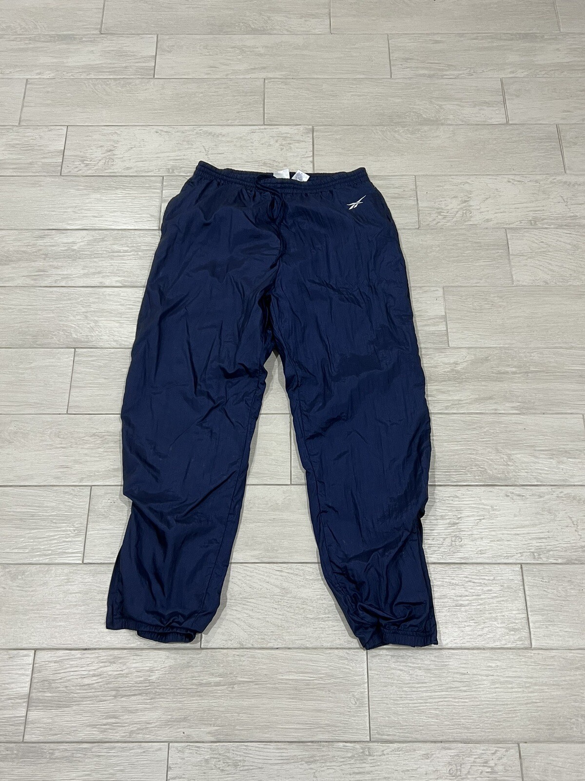 Vintage Y2K Reebok Blue Classic Windbreaker Track Pants Men’s Size XL