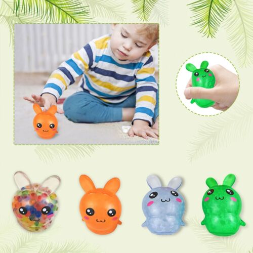 Super Soft Silicone Easter Bunny Stress Relief Toy Squeeze Decompression Bunny