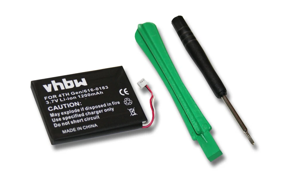 VHBW Batteria per Apple iPod Photo 4th Generazione 4 MP3 1200mAh + Strumento
