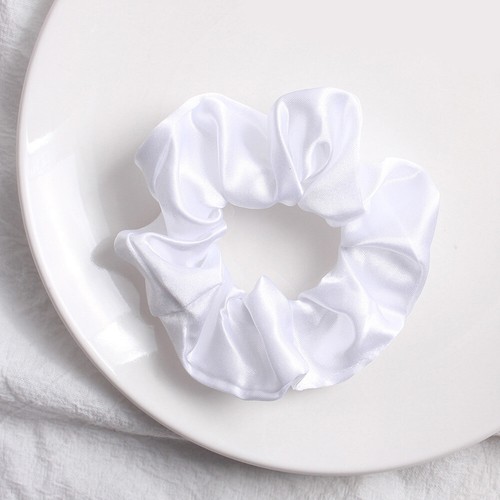 Women Satin Scrunchies Simple Elegant Hair Ties Ring Rope Elastic Band Headwear^ - Picture 7 of 22