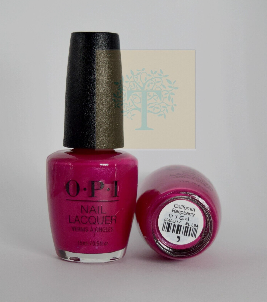 NWT OPI Nail Lacquer Polish Color California Raspberry 15ml | eBay