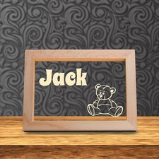 Personalised Name Children&rsquo;s Night Light - Nursery Lamp - Custom Baby Gift