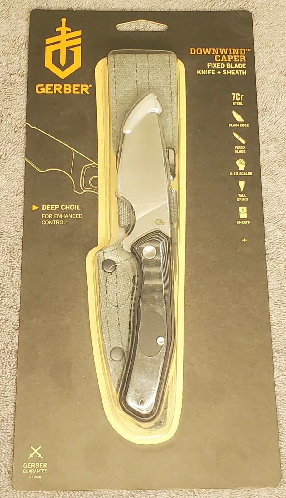 Gerber Loop Handle GERBER Downwind Caper G-10 Handles 3.5
