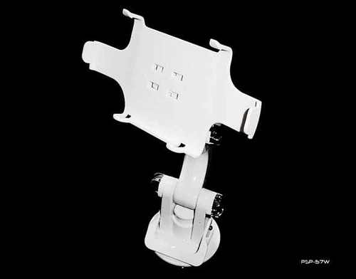 Sony PSP Sim 2000 3000 1000E White In Car Cradle Suction Holder Clamp