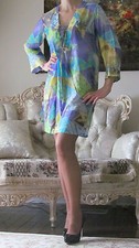 EMILIO PUCCI Multicoloured Caftan/Tunic/Dress/Cover Up It 44,US 8-10/M-L,UK 12