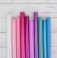 GLITTER HEAT TRANSFER VINYL HTV BY THE YARD 20" WIDE - CRICUT - OVER 40 COLORS