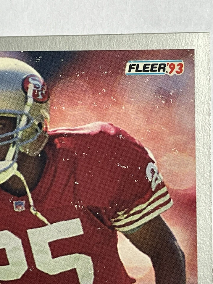 ERIC DAVIS San Francisco 49ers 1993 Fleer Football Card #342 - Image 2 of 3