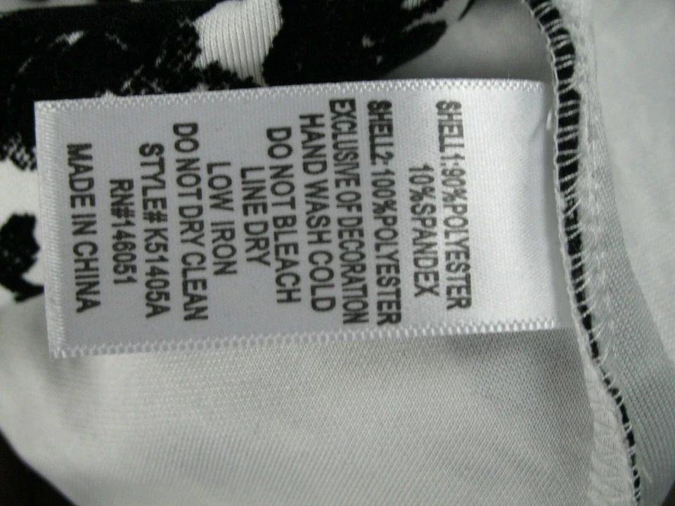 Девочек размер 10 Пасхи весны черный/белый праздник Monteau цветочный платье EUC! - Изображение 4 из 4