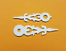 CUCKOO CLOCK HANDS WHITE SQUARE HOLE MANY SIZES