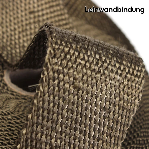 2x 10m Titan-Hitzeschutzband Auspuffband Bis 1400° Motorrad Hitzeschutz Krümmer - Bild 5 von 12