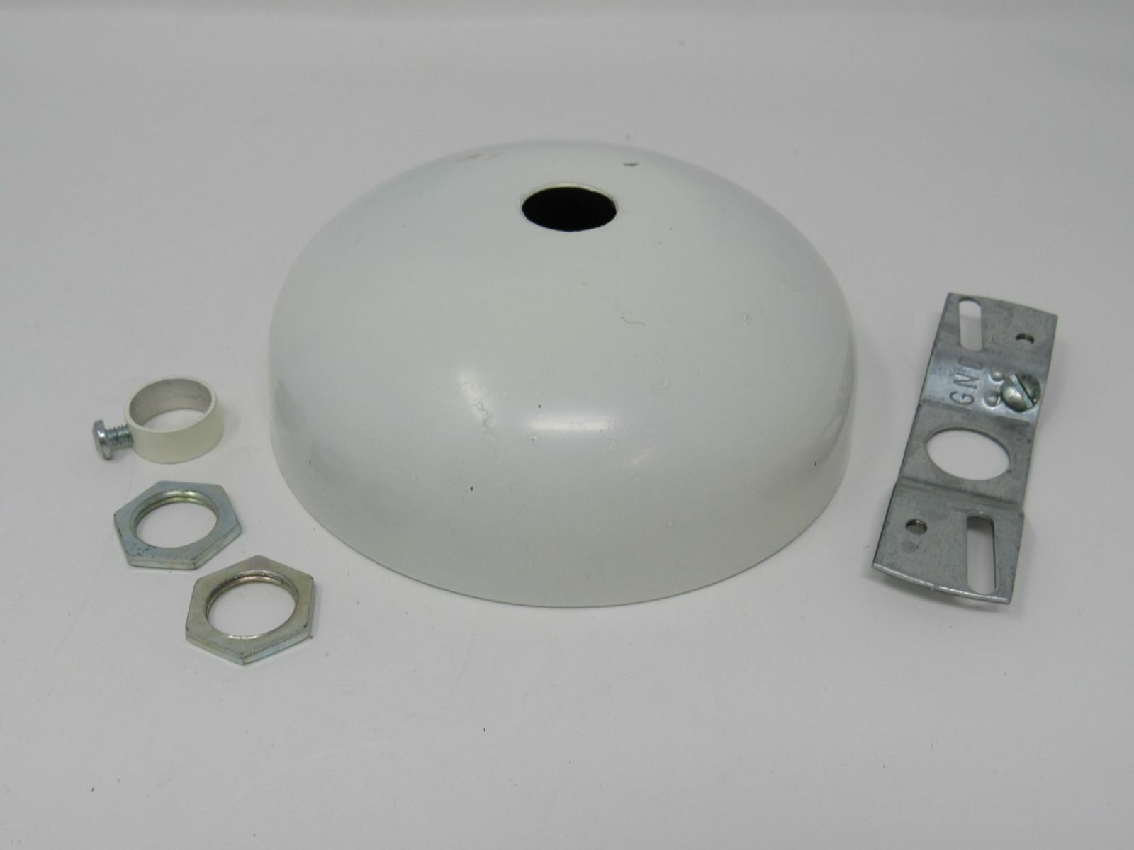 Commercial Light Fixture Canopy Cover 5-in Round Off White/Silver