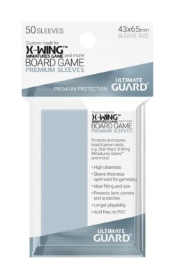 Taschine Protettive Premium Soft Sleeves for Board Game Cards Star Wars X-Wing M